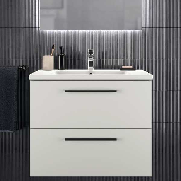 Bela stenska omarica za pod umivalnik 80x63 cm i.Life B – Ideal Standard-image-1