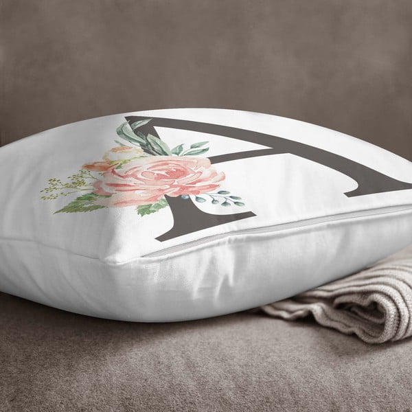 Prevleka za vzglavnik Minimalist Cushion Covers Floral Alphabet A, 45 x 45 cm