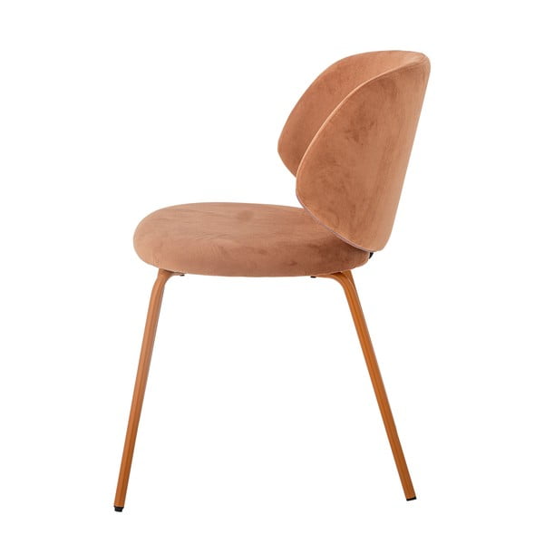 Oranžni žametni jedilni stoli v kompletu 2 ks Ponte – Bloomingville-image-4