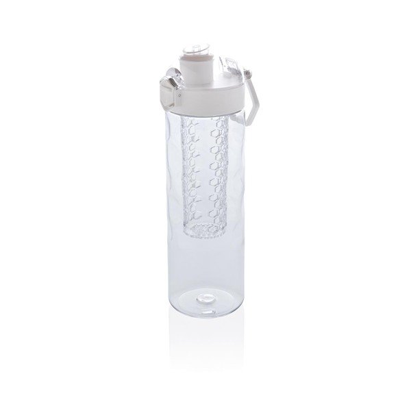 Bela steklenica za sadje s cedilom XD Design Exclusive Honeycomb, 700 ml