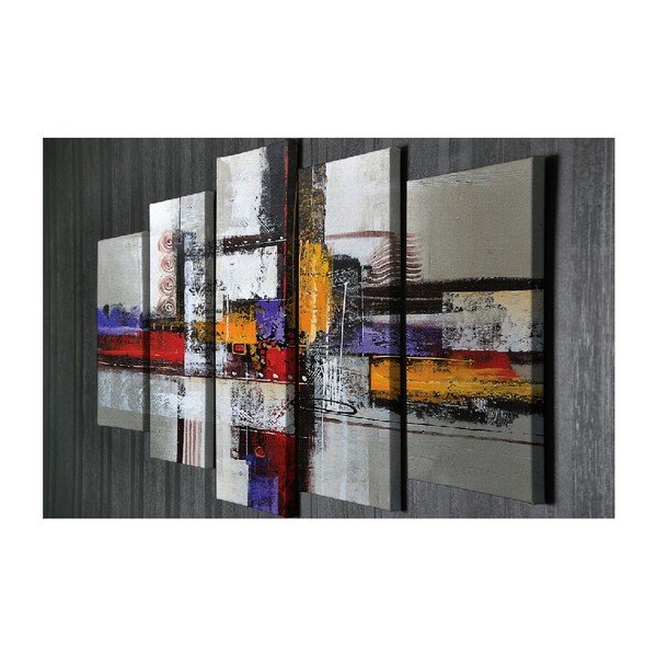 5-delna stenska slika na platnu Abstract-image-3