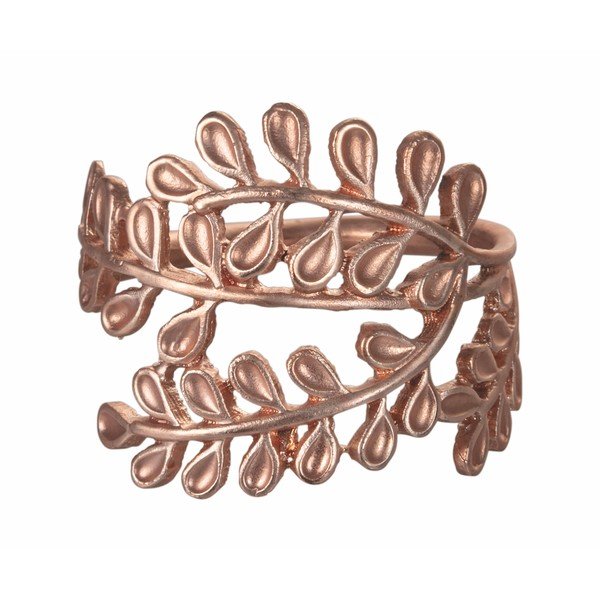 Komplet 4 kovinskih obročkov za serviete Villa d'Este Rose Gold-image-3
