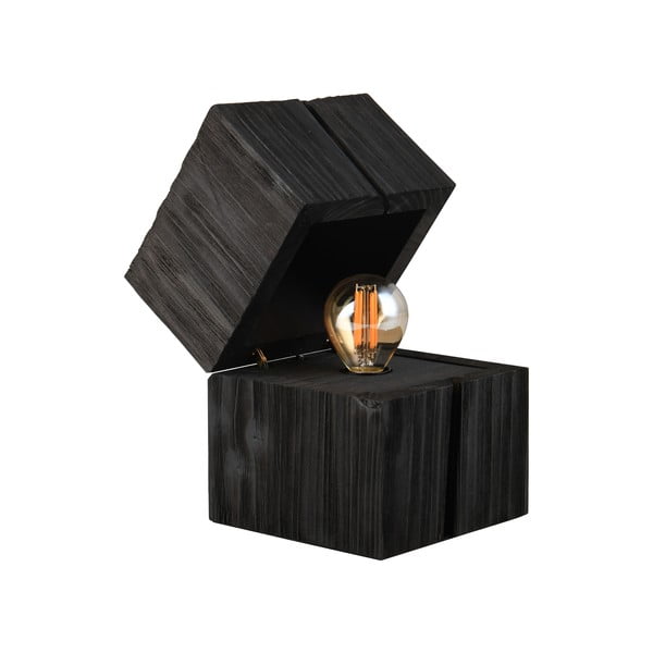 Črna namizna svetilka (višina 16 cm) Treasure – Trio