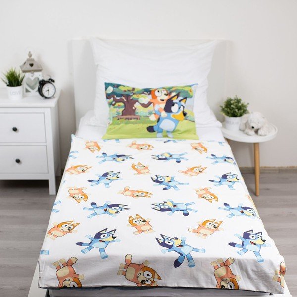 Bombažna otroška posteljnina za otroško posteljico 100x135 cm Bluey – Jerry Fabrics-image-2