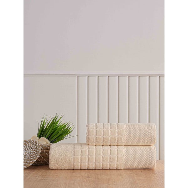 Beli frotirni bombažni komplet brisač 2 ks Square – Mila Home-image-1