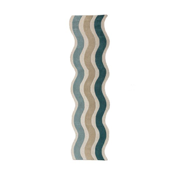 Moder ročno tkan volnen tekač 80x300 cm Cascade Wool – Flair Rugs