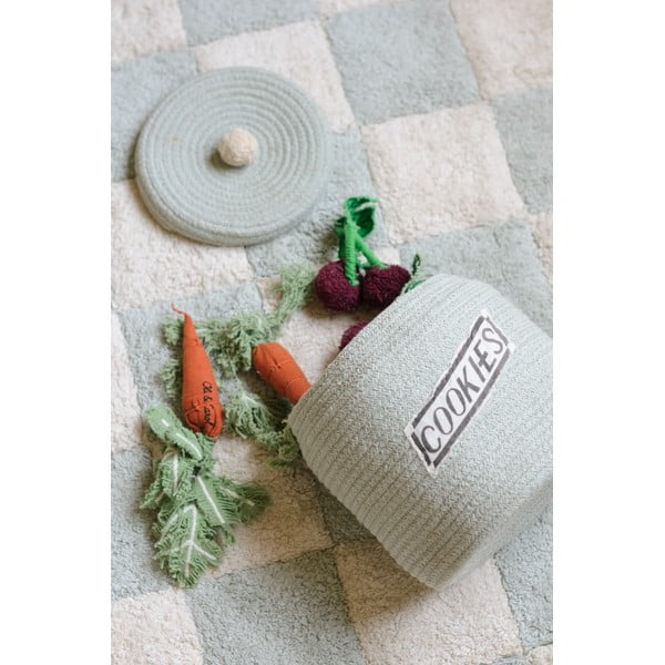 Svetlo modra tekstilna otroška škatla za shranjevanje ø 20x26 cm Cookie Jar – Lorena Canals-image-1