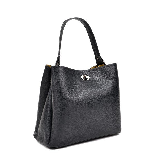 Črna usnjena torbica Luisa Vannini Simplio-image-2