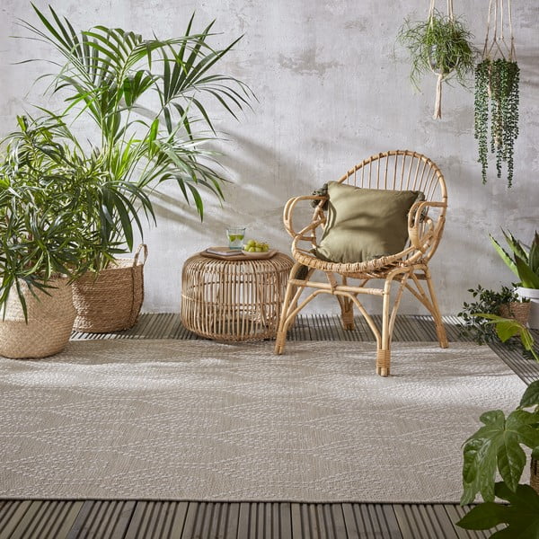 Bež zunanja preproga Flair Rugs Seed, 120 x 170 cm-image-1