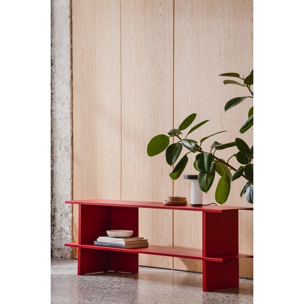 Rdeč kovinski regal 160x57x37 cm Hes – noo.ma-image-1