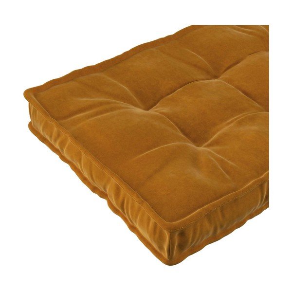 Gorčično rumena otroška vzmetnica 60x120 cm Posh Velvet - Yellow Tipi-image-1