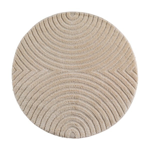 Bež okrogla preproga iz mešanice jute ø 160 cm Art 1122 – Ayyildiz Carpets