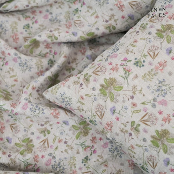 Lanena posteljnina v naravni barvi 140x200 cm Botany 2 - Linen Tales-image-1