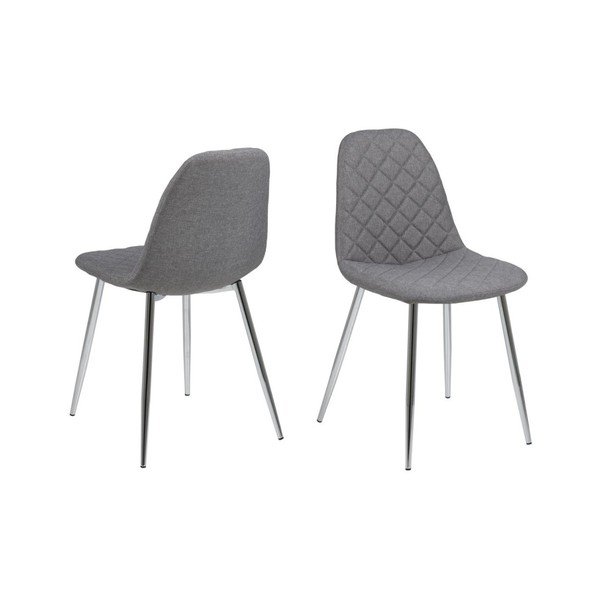 Komplet 4 sivih jedilnih stolov Actona Wilma-image-1
