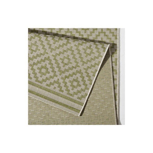 Zelena zunanja preproga Bougari Karo, 80 x 200 cm-image-2