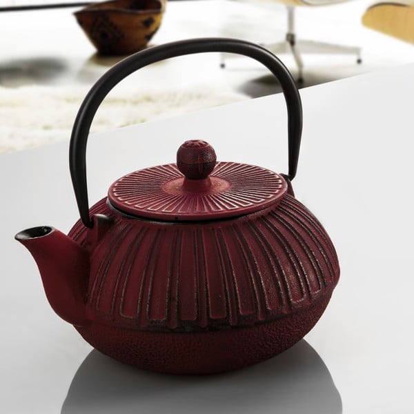 Čajnik iz litega železa Bona Red, 1500 ml