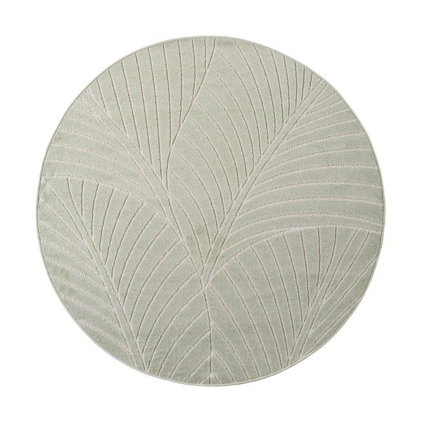 Zelena okrogla notranja in zunanja preproga ø 120 cm Nova 1203 – Ayyildiz Carpets