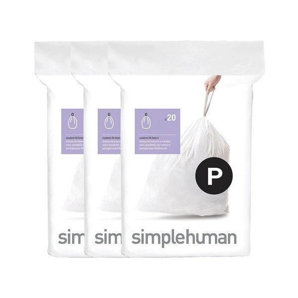 Vrečke za smeti 60 ks z zateznim trakom 60 l P – simplehuman-image-1