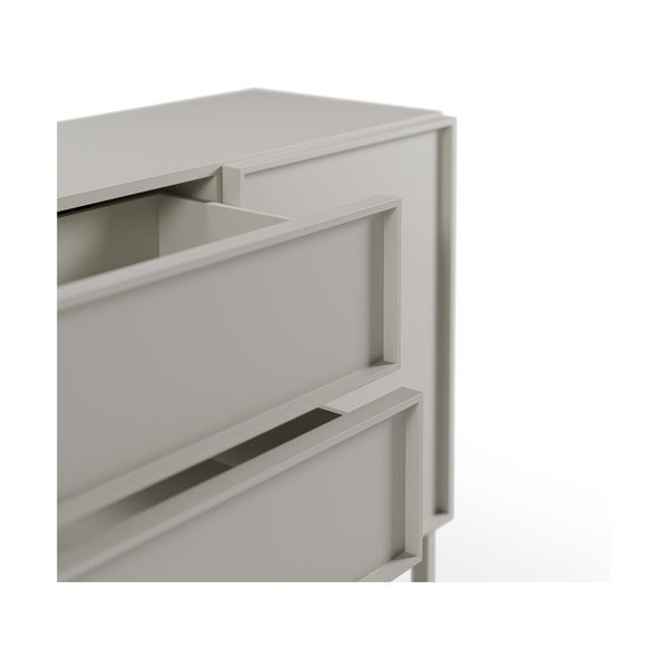 Kremno bela komoda 160x80x42 cm Brise – Marckeric-image-2
