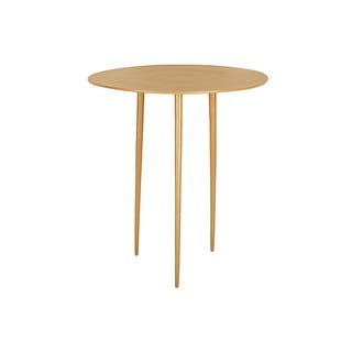 Gorčično rumena kovinska mizica Leitmotiv Supreme, ø 42,5 cm