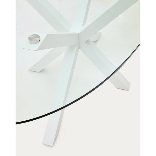 Jedilna miza s stekleno mizno ploščo 100x200 cm Argo – Kave Home-image-3