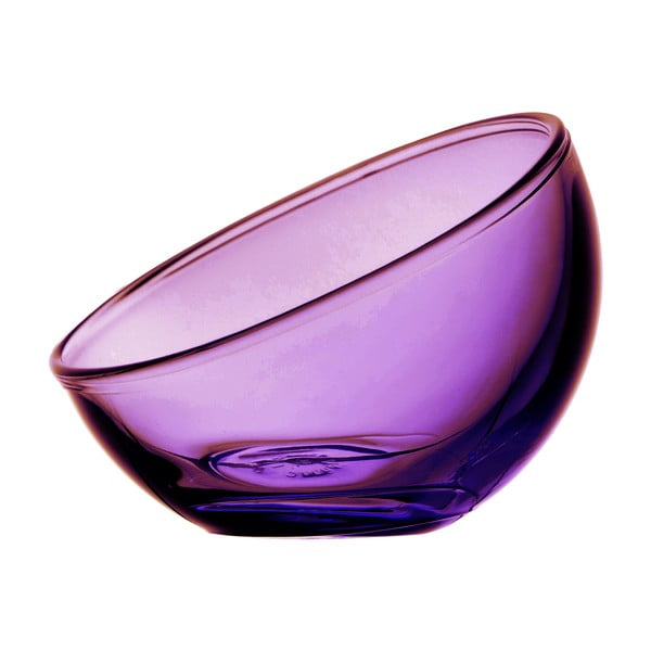 Vijolična steklena skleda La Rochère Bubble