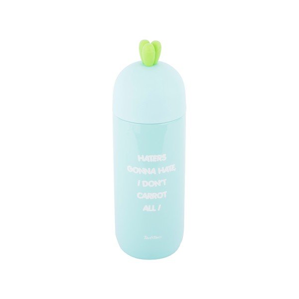 Svetlo zelena termo steklenička iz nerjavečega jekla Tantitoni Cute Carrot, 280 ml