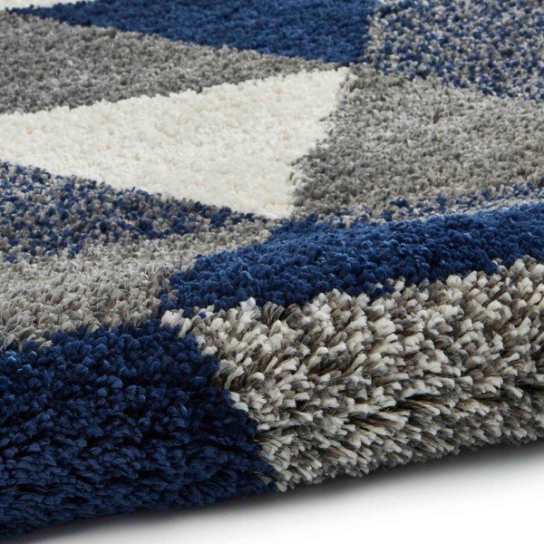 Modro-siva preproga Think Rugs Royal Nomadic Angles, 160 x 220 cm-image-4