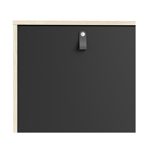 Črna komoda Tvilum Stubbe, 147 x 87 cm-image-1
