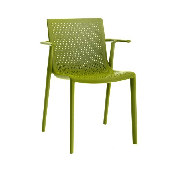 Komplet 2 zelenih vrtnih stolov Resol Beekat-image-1