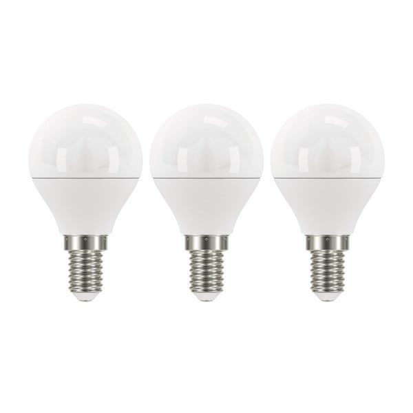 Komplet 3 žarnic LED EMOS Classic Mini Globe Warm White, 5W E14