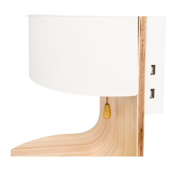 Stenska svetilka z 2 priključkoma USB SULION Robert-image-2