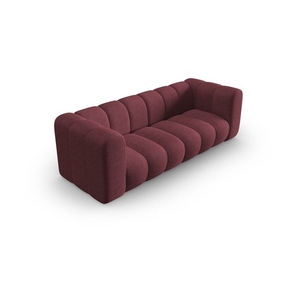 Bordo rdeča sedežna garnitura 228 cm Lupine – Micadoni Home-image-3