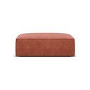 Opečnato oranžen tabure iz šenilje Vanda – Mazzini Sofas