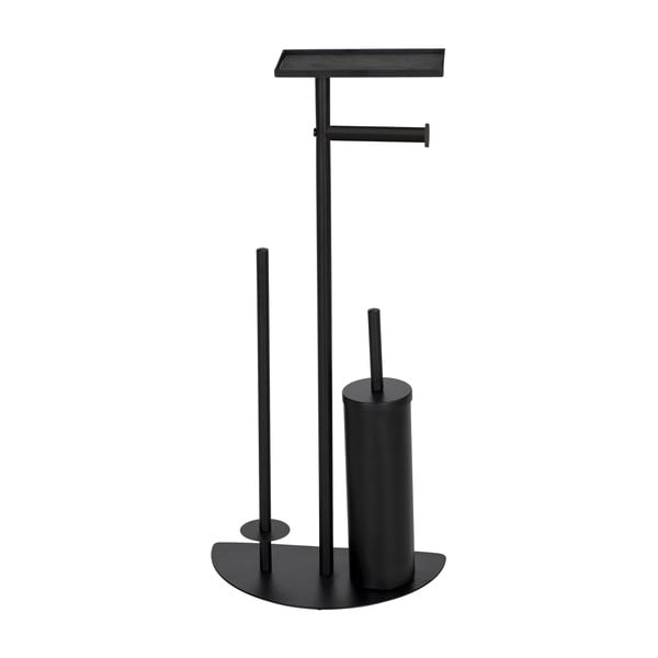Črno jekleno stojalo za WC papir z WC ščetko Cosenza – Wenko-image-1