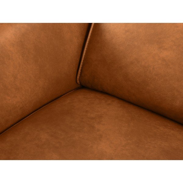 Svetlo rjava usnjena sedežna garnitura 103 cm Hubble – Windsor & Co Sofas-image-1