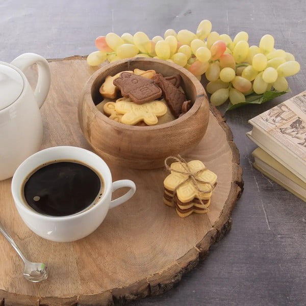 Lesena skledica v naravni barvi Mango – Orion-image-1