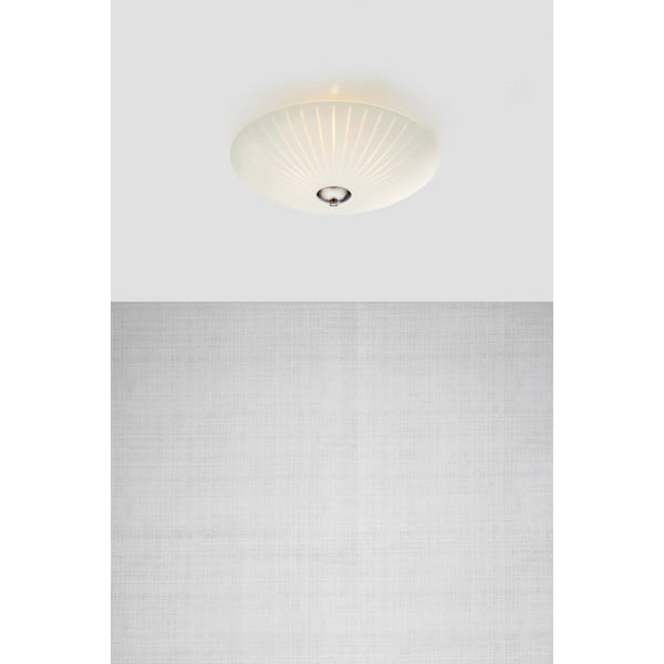 Bela stropna svetilka s steklenim senčilom ø 43 cm Cut – Markslöjd-image-1
