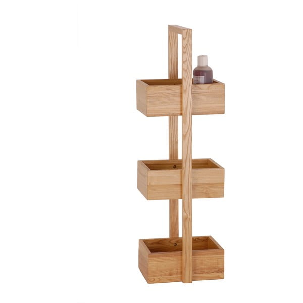 Stojalo za kopalnico iz hrastovega lesa Wireworks Caddy Mezza, višina 84 cm-image-2