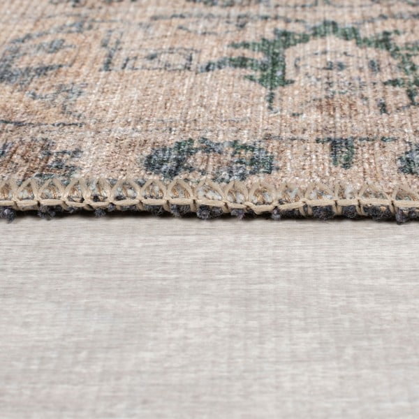 Zelena pralna preproga 115x170 cm Beau Floral – Flair Rugs-image-4