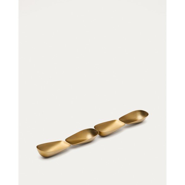 Skledica za serviranje iz nerjavečega jekla v zlati barvi Aruc – Kave Home-image-4