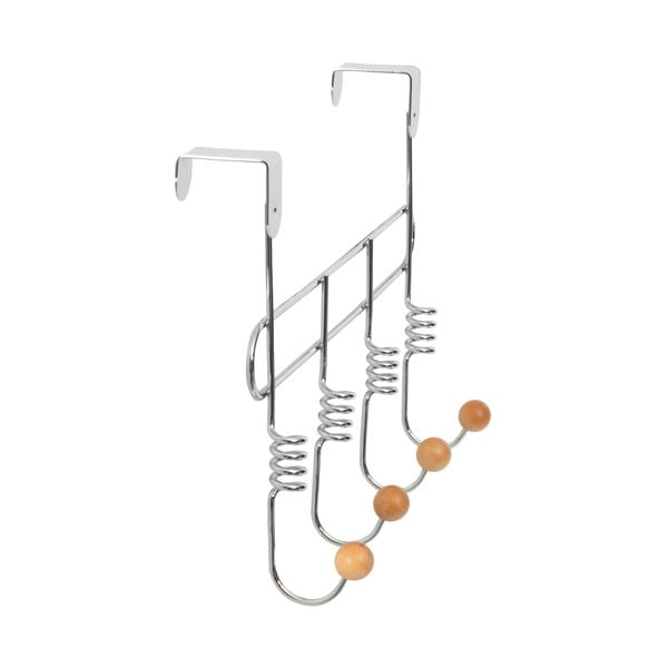 Kovinski obešalnik za vrata v srebrni barvi 33 cm Spirale - Compactor-image-4