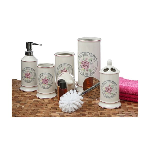 Krem keramična WC ščetka Premier Housewares Belle-image-1