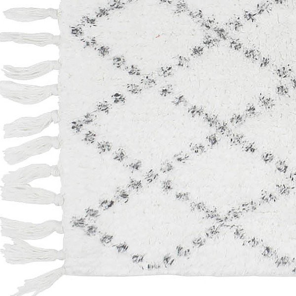 Bela kopalniška preproga 50x80 cm Latika – douceur d'intérieur-image-1