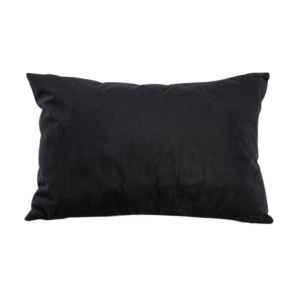 Črno-bela žametna okrasna blazina PT LIVING Leaves, 60 x 40 cm-image-2