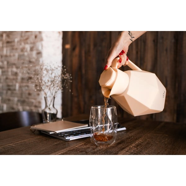 Kremasto bela termovka Vialli Design Geo, 1 l-image-3