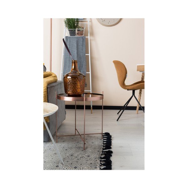 Stranska mizica bakrene barve Zuiver Cupid,  ⌀ 43 cm-image-1