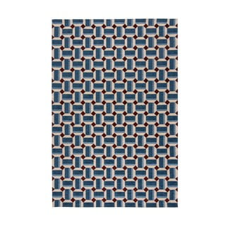 Modra preproga 120x170 cm Lennox Geometric – Flair Rugs