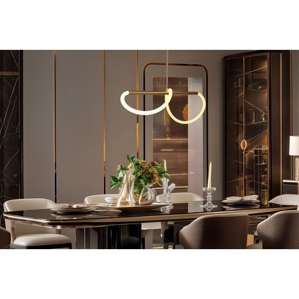 LED viseča svetilka v zlati barvi Supreme – Candellux Lighting-image-1