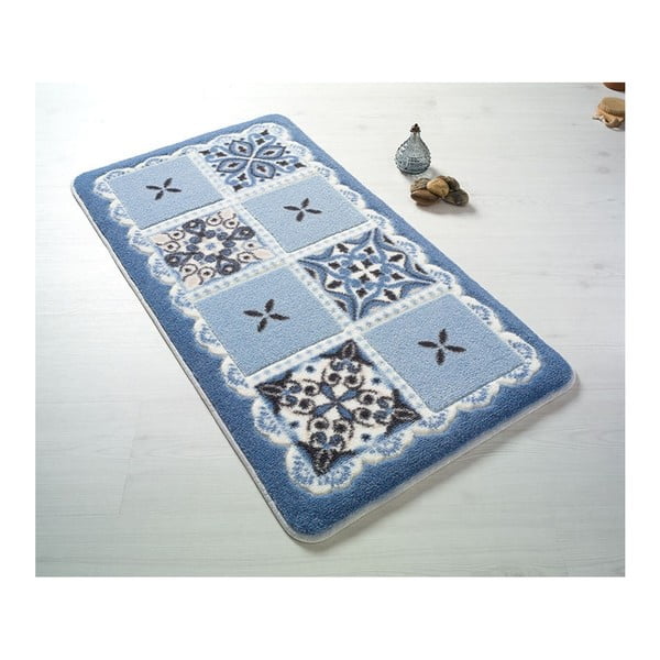 Modra kopalna podloga Confetti Bathmats Ceramic, 50 x 57 cm